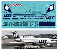 Nálepka Tu 154 LOT + vláda - Banzai 144018