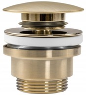 Umývadlová zátka KLIK-KLAK Brushed Gold Matt Umývadlová zátka KLIK-KLAK Brushed Gold Matt