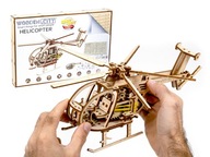 3D Drevený Puzzle Model vrtuľníka - Wooden.City
