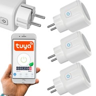 SET 3X ČASOVAČ WIFI ZÁSUVKA SMART TIMER TUYA WATT METER SET 3X ČASOVAČ WIFI ZÁSUVKA SMART TIMER TUYA WATT METER