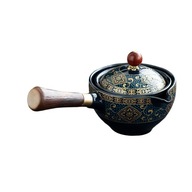 Keramický zásobník na čaj s bočnou rukoväťou