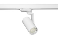 Biele koľajnicové svietidlo so závitom GU10 LED, 3-fázové