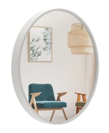 Okrúhle nástenné zrkadlo Loft Frame 60 Biela PL Okrúhle nástenné zrkadlo Loft Frame 60 Biela PL