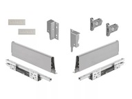 Hafele Matrix S35 zásuvka sivá nízka 400 H86 L400 Soft Close 35kg 3D Hafele Matrix S35 zásuvka sivá nízka 400 H86 L400 Soft Close 35kg 3D