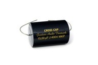 Krížový kondenzátor Jantzen 15,00uF 400VDC Krížový kondenzátor Jantzen 15,00uF 400VDC