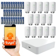 14x SMART ovládač s termostatickou hlavicou + Zigbee 3.0 Tuya WiFi brána 14x SMART ovládač s termostatickou hlavicou + Zigbee 3.0 Tuya WiFi brána