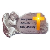Elektronická sviečka VEĽKÁ LED ANGEL figúrka ANJEL s nápisom svietiacim INSERT Elektronická sviečka VEĽKÁ LED ANGEL figúrka ANJEL s nápisom svietiacim INSERT