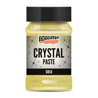 Krištáľová štrukturálna pasta - Pentart - zlato, 100 ml Krištáľová štrukturálna pasta - Pentart - zlato, 100 ml