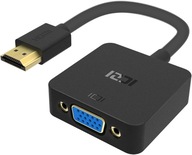 ICZI IZEC-A488 HDMI VGA adaptér čierny ICZI IZEC-A488 HDMI VGA adaptér čierny