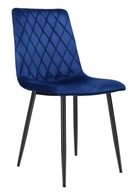 Námornícka modrá čalúnená stolička Dexter Velvet
