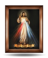 Zarámovaný obraz Ježiš, dôverujem Ti, 70x50 cm