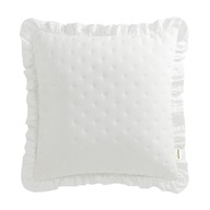 Ozdobná obliečka na vankúš 45x45 Molly s volánikmi, biela Ozdobná obliečka na vankúš 45x45 Molly s volánikmi, biela