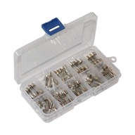 Sada sklenených poistiek 0,2A - 20A 5x20mm MIX 100 ks. Sada sklenených poistiek 0,2A - 20A 5x20mm MIX 100 ks.
