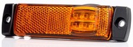 Oranžové bočné LED obrysové svetlo, plochá polarita