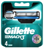 Čepelové vložky do holiaceho strojčeka GILLETTE MACH3, 4 kusy Čepelové vložky do holiaceho strojčeka GILLETTE MACH3, 4 kusy