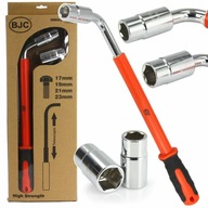 KĽÚČ NA KOLESÁ TYP-L 17-19-21-23mm /dve nástrčky/ BJC KĽÚČ NA KOLESÁ TYP-L 17-19-21-23mm /dve nástrčky/ BJC