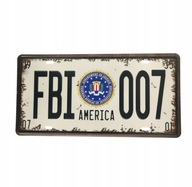 Dekoračná tabuľová plachta Fbi 007 Retro Vintage Dekoračná tabuľová plachta Fbi 007 Retro Vintage