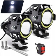 HALOGÉNOVÉ SVETLOMETY LED SVETLO CREE PRSTEŇOVÝ MOTOCYKEL x2 HALOGÉNOVÉ SVETLOMETY LED SVETLO CREE PRSTEŇOVÝ MOTOCYKEL x2