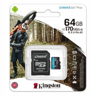 KINGSTON 64 GB micro SD XC C10 UHS-3 V30 A2 170 MB KINGSTON 64 GB micro SD XC C10 UHS-3 V30 A2 170 MB