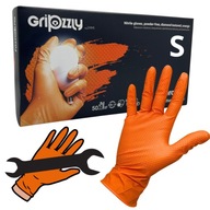 NITRILE GRIPZZLY záhradnícke rukavice bez púdru ORANGE GRIP r.S 50 ks. NITRILE GRIPZZLY záhradnícke rukavice bez púdru ORANGE GRIP r.S 50 ks.