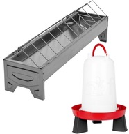 Miska na pitie pre hydinu 3 litre Žľab 50 cm SET Miska na pitie pre hydinu 3 litre Žľab 50 cm SET