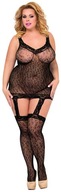 Čierny leopardí overal SoftLine 6272 XL-XXXL Čierny leopardí overal SoftLine 6272 XL-XXXL
