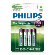 Nabíjacia batéria 1,2NV AAA Philips 4 ks Nabíjacia batéria 1,2NV AAA Philips 4 ks