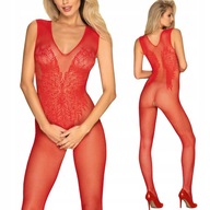 OBSESSIVE N112 Open Bodystocking Red XL/XXL OBSESSIVE N112 Open Bodystocking Red XL/XXL