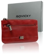 Červené kožené puzdro na kľúče Rovicky Červené kožené puzdro na kľúče Rovicky