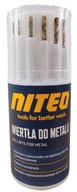 Vrtáky do kovu NITEO 11 ks. titánový povlak
