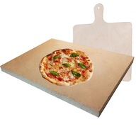 PIZZA KAMEŇ 3v1 ŠAMOT 40x30+SPAPLET SET PIZZA KAMEŇ 3v1 ŠAMOT 40x30+SPAPLET SET
