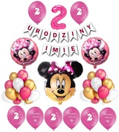 Sada balónikov Minnie Mouse 2 narodeniny + meno