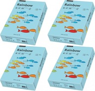 Rainbow A4 kopírovací papier 80g 500 listov modrý x4