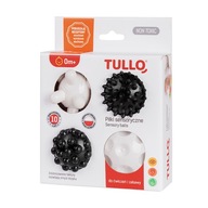 Senzorické gule TULLO, 4 ks, čierno-biele