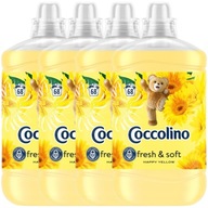 Coccolino Happy Yellow Aviváž Fresh & Soft 4x1,7L 272 praní