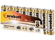 Batéria LR6 AA Alkaline Plus batérie 8ks Eurobatt