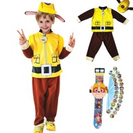 PAW PATROL RUBBLE KOSTÝM ŠATY 3D HODINKY S PROJEKTOROM 98-110 PAW PATROL RUBBLE KOSTÝM ŠATY 3D HODINKY S PROJEKTOROM 98-110