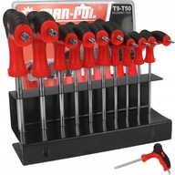 SADA KĽÚČOV TORX SKRUTKOVAČE T TYP T9-T50 10 EL. SADA KĽÚČOV TORX SKRUTKOVAČE T TYP T9-T50 10 EL.