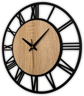 Drevené hodiny Dub Sonoma nepočuteľné 38cm Z38-1