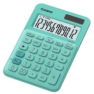 Casio Calculator MS 20 UC GN, tyrkysová, 12 miest, duálne napájanie