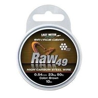 Savage Gear Raw 49 Nerezové lanko bez povrchovej úpravy, priemer 0,54 mm, 23 kg, 10 m Savage Gear Raw 49 Nerezové lanko bez povrchovej úpravy, priemer 0,54 mm, 23 kg, 10 m