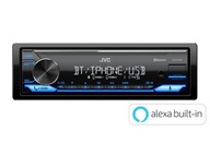 RÁDIO JVC KD-X372BT Alexa USB BT Spotify FLAC MP3