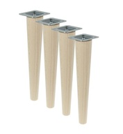 4x Bukový nábytok a nohy stola, surové rovné, súprava 35 cm 4x Bukový nábytok a nohy stola, surové rovné, súprava 35 cm
