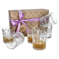 Krištáľové poháre na whisky, 6 ks ako vianočný darček pre manželovho otca Krištáľové poháre na whisky, 6 ks ako vianočný darček pre manželovho otca