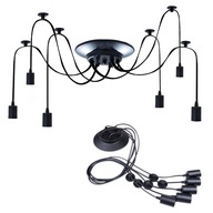 Ozdobné závesné lampy Spider káble s rámom