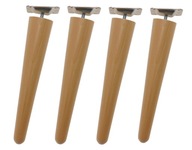 4x Nábytkové nožičky, drevené nožičky, prírodný lak, V260mm, diagonálna montáž 4x Nábytkové nožičky, drevené nožičky, prírodný lak, V260mm, diagonálna montáž