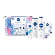 Darčeková súprava NIVEA Holiday Spirit pre ženy 5 kusov + kozmetická taštička Darčeková súprava NIVEA Holiday Spirit pre ženy 5 kusov + kozmetická taštička