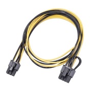 PCI-E GPU 6 Pin to 6+2 Pin 8 Pin Riser kábel 80cm PCI-E GPU 6 Pin to 6+2 Pin 8 Pin Riser kábel 80cm