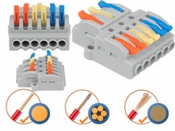 10x ELEKTRICKÝ RÝCHLOKONEKTOR 3 až 6 DRÔTOVÝ KÁBEL DRÔTOVÝ LINKA 10x ELEKTRICKÝ RÝCHLOKONEKTOR 3 až 6 DRÔTOVÝ KÁBEL DRÔTOVÝ LINKA