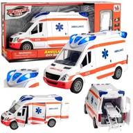 Auto Ambulancia Ambulance Bus Drive Zvuky otvárania dverí s nosidlami Auto Ambulancia Ambulance Bus Drive Zvuky otvárania dverí s nosidlami